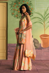 Apricot Garden Sharara Set