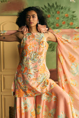 Apricot Garden Sharara Set