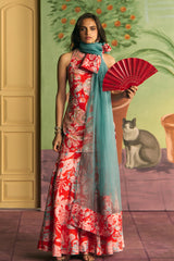 Scarlet Garden Sharara Set