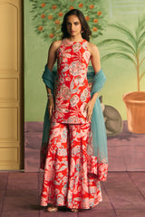Scarlet Garden Sharara Set