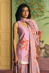 Lilac Garden Sharara Set