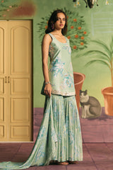 Mint Garden Sharara Set
