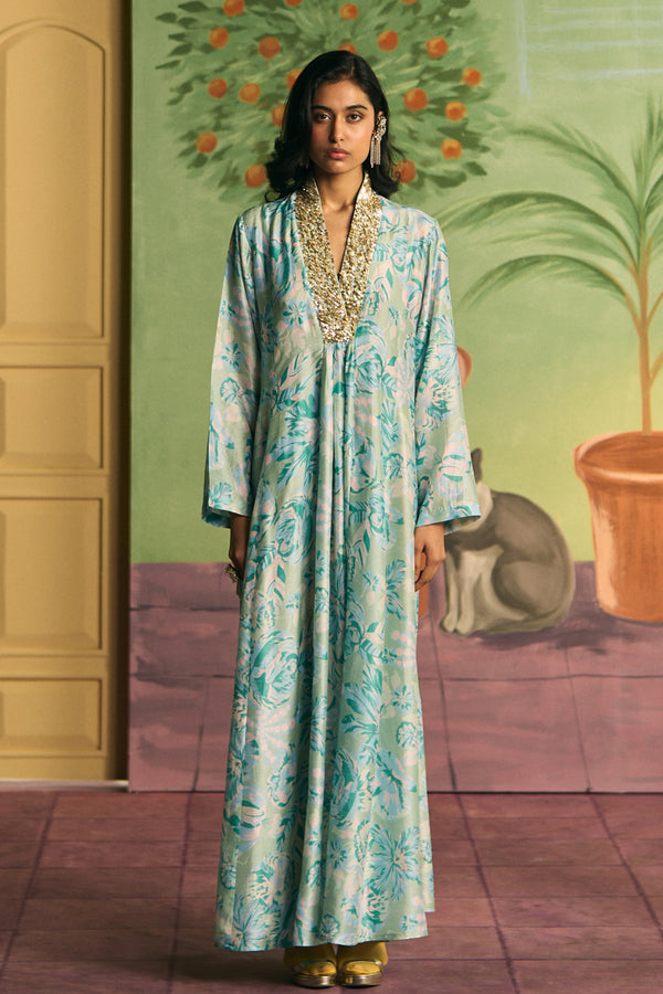 Aqua Reverie Kaftan
