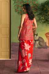 Crimson Garden Skirt Set