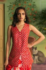 Crimson Garden Skirt Set