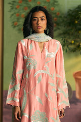 Peach Mint Garden Suit Set