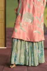 Peach Mint Garden Suit Set