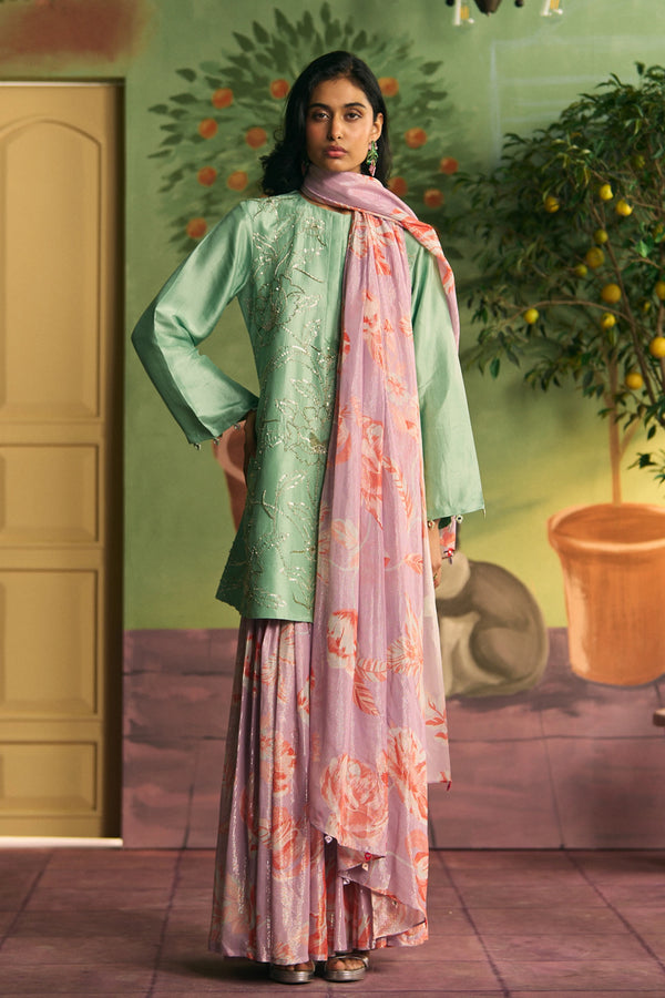 Mint Lilac Bloom Suit Set