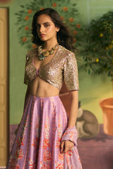Lilac Bloom Lehenga Set