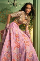 Lilac Bloom Lehenga Set