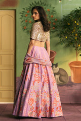 Lilac Bloom Lehenga Set