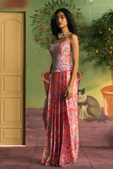 Lilac Drape Skirt Set