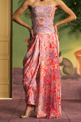 Lilac Drape Skirt Set