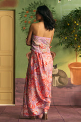 Lilac Drape Skirt Set