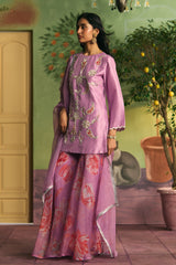Orchid Garden Sharara Set