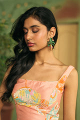 Apricot Bloom Lehenga Set