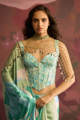 Mint Veil Saree