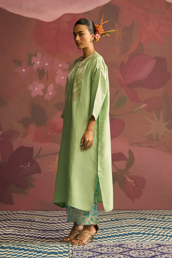 Mint Veil Kurta Set