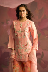Peach Ember Sharara Set