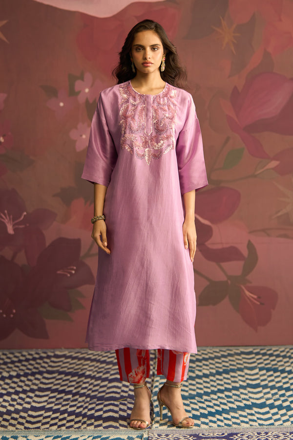 Lilac Veil Kurta Set