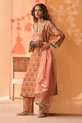 Gul Naksh Silk Kurta Set