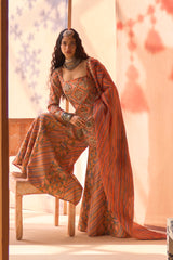Gul Katha Silk Sharara Set