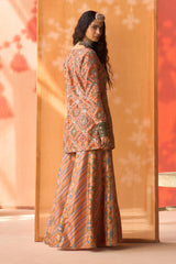 Gul Katha Silk Sharara Set