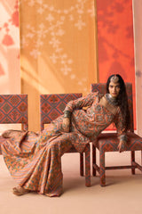 Gul Katha Silk Sharara Set