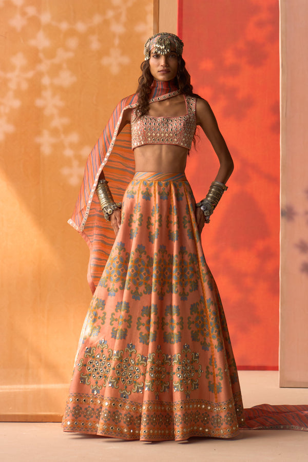 Gul Naksh Lehenga Set