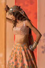 Gul Naksh Lehenga Set