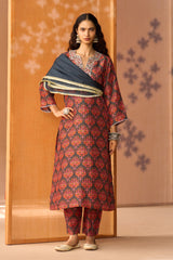 Gul Zari Silk Kurta Set