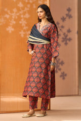 Gul Zari Silk Kurta Set
