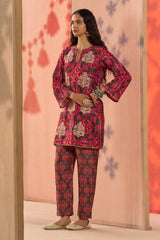 Gul Buta Silk Kurta Set