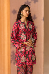 Gul Buta Silk Kurta Set