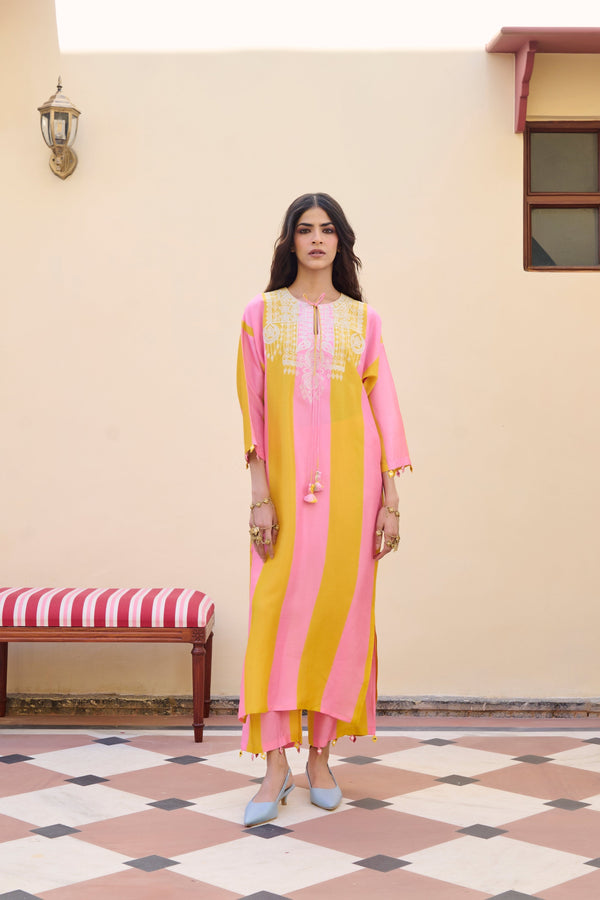 Prism kurta set - RTS