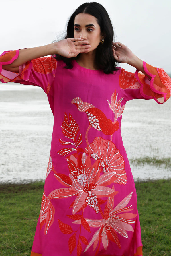 Pink Lily Scallop Set