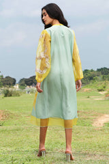 Blue Pleated Tunic