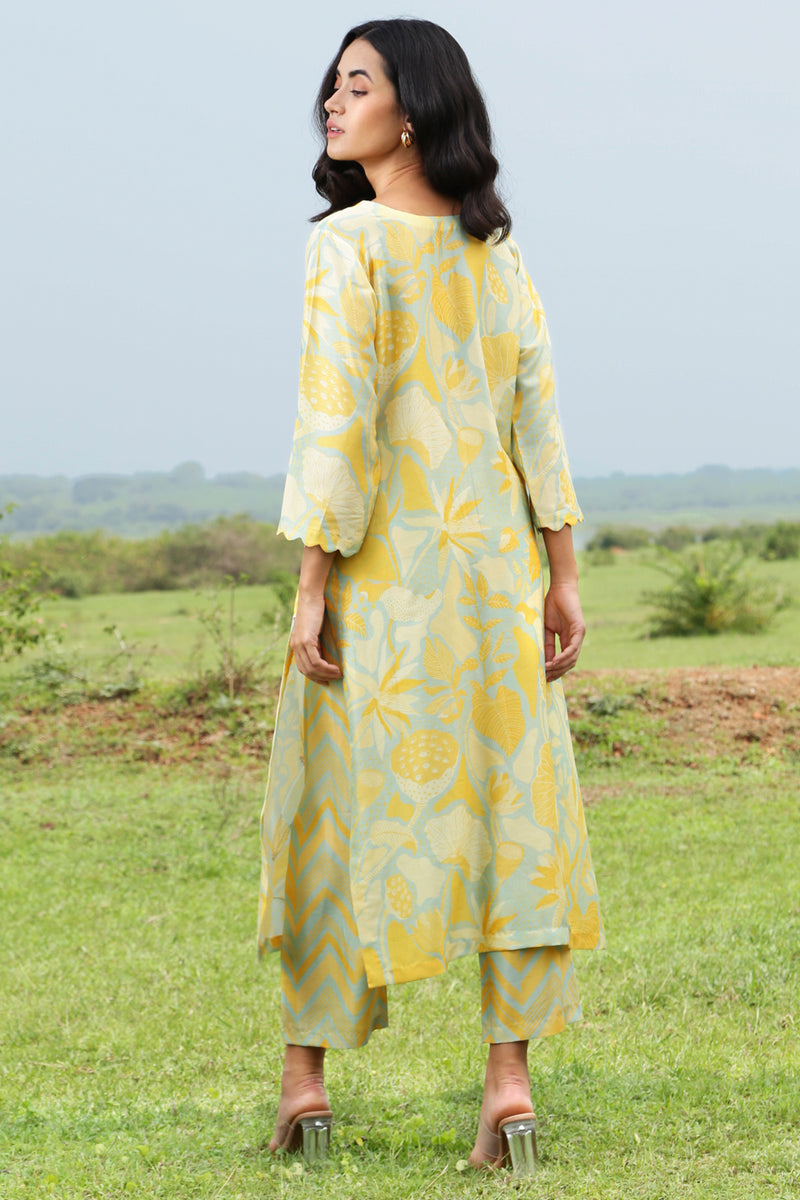 Tropical Yellow Co-ord Set