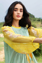 Blue Pleated Tunic